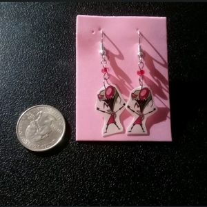 Handmade laminate Invader Zim Earrings